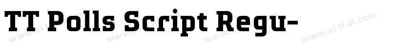 TT Polls Script Regu字体转换